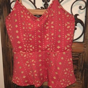 Burnt red/orange camisole style top BKE boutique new!